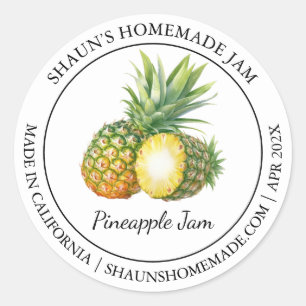 Pineapple Jam Modern label