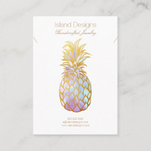 Pineapple Jewelry Display Card