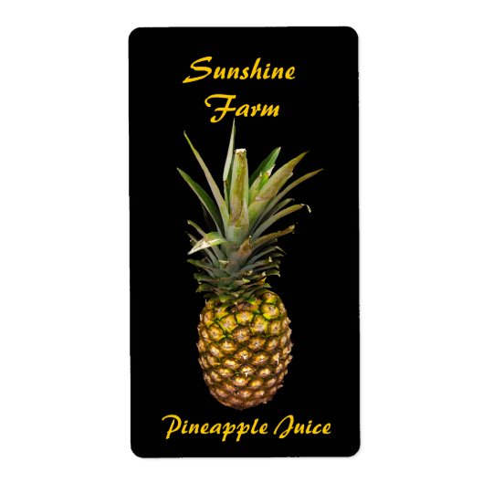 Pineapple Juice Labels