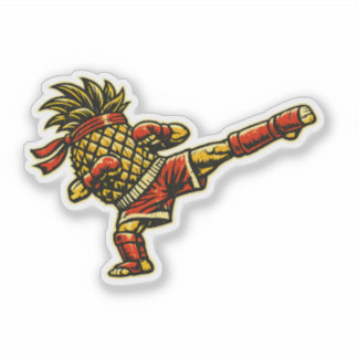 Pineapple Kickboxer — Vintage Retro kickboxing