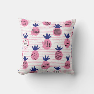 Pineapple kid design, vintage pattern. cushion