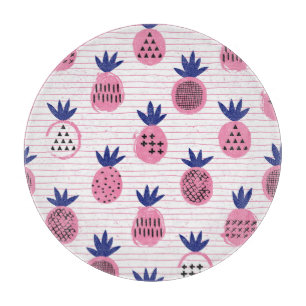 Pineapple kid design, vintage pattern. cutting board