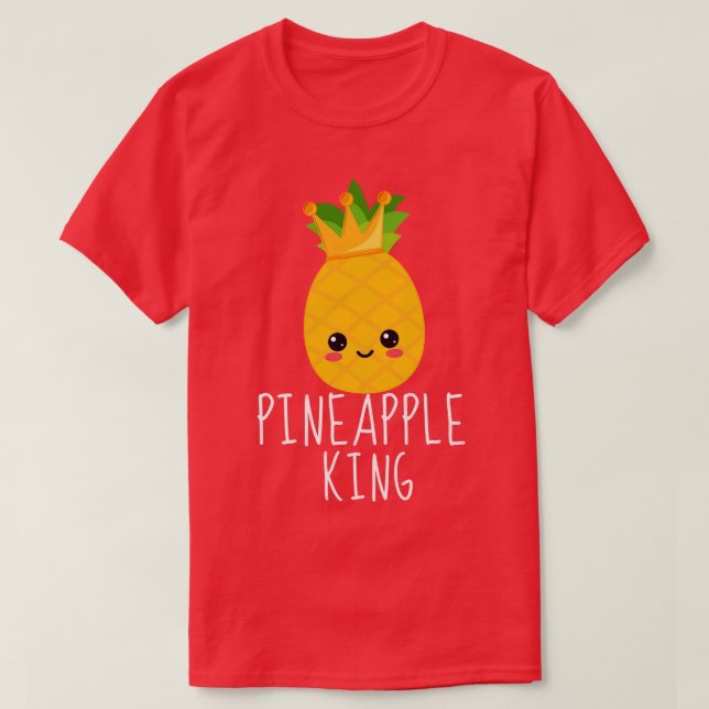Pineapple King Funny T-Shirt (Design Front)