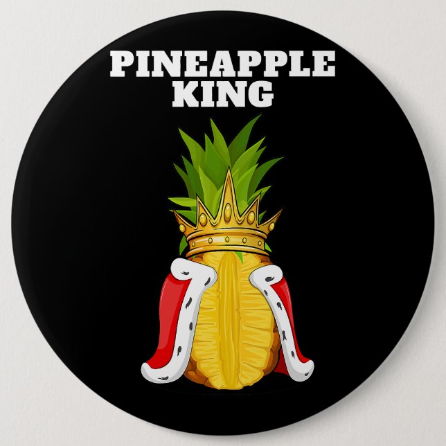 Pineapple King Mens Pineapple Lover Shirt Cute Pin (Front)