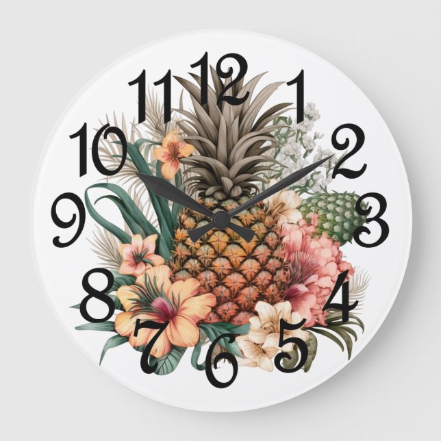 Pineapple  large clock (Front)