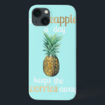 Pineapple Life Quote iPhone 13 Case<br><div class="desc">Pineapple Life Quote Artist: Studio W | 156571D</div>