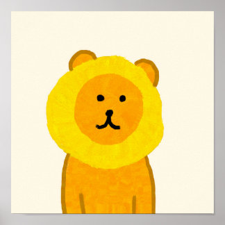 Pineapple Lion Poster