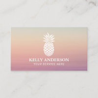 Pineapple Logo Elegant Pastel Ombre