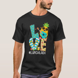 Pineapple Love Lunch Lady Hello Summer Vibes 1 T-Shirt
