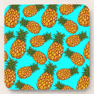Pineapple Love Pattern - Tasty Tropical Exotic Coaster