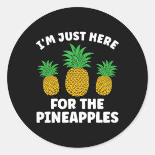 Pineapple Lover Hawaii Fruit Pineapple Hawaiian Me Classic Round Sticker