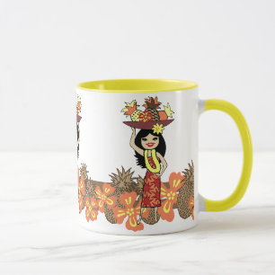 Pineapple Luau Tropical Mugs