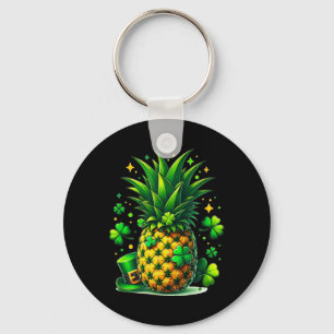 Pineapple Lucky Funny Paddys Shamrock Fruit St. Pa Key Ring