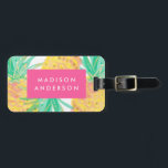 Pineapple Luggage Tag<br><div class="desc">Travel in style with a custom design luggage tag! Modern and stylish tags will dress up your luggage and make it easy to quickly identity your luggage in baggage claim.</div>