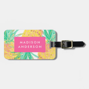 Pineapple Luggage Tag