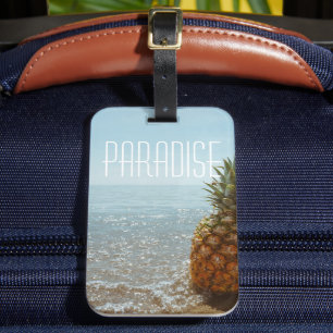 Pineapple Luggage Tag