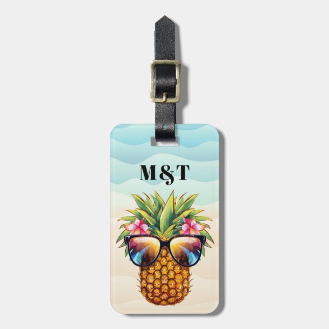 Pineapple Luggage Tags (Front Vertical)