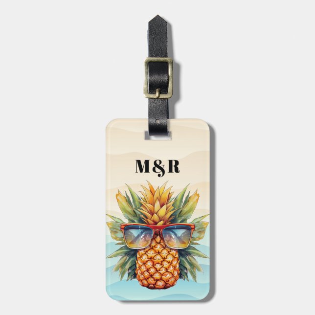Pineapple Luggage Tags (Front Vertical)
