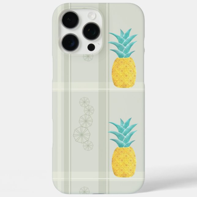 Pineapple meets Plaid Case-Mate iPhone Case (Back)
