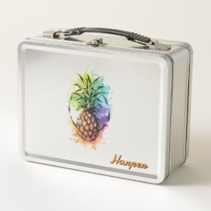 Pineapple Metal Lunch Box