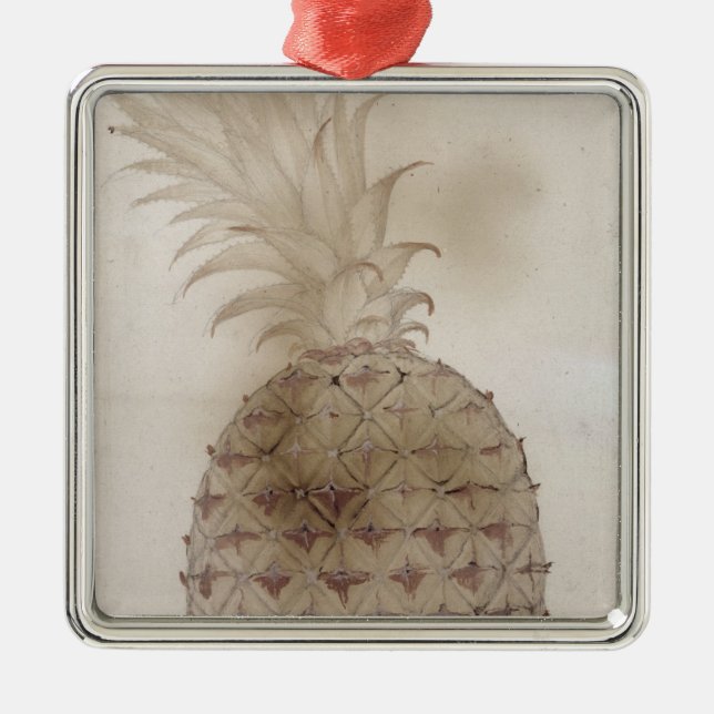 Pineapple, Metal Tree Decoration (Front)