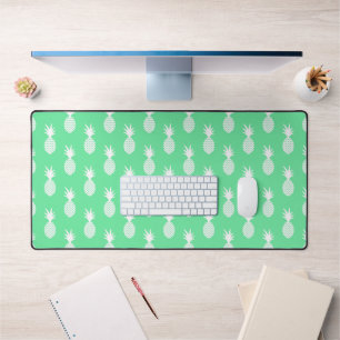 Pineapple Mint Pattern Desk Mat