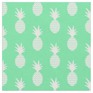 Pineapple Mint Pattern Fabric