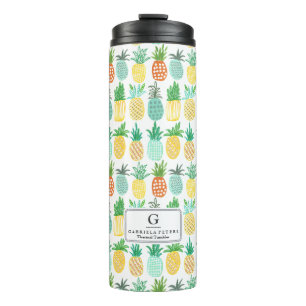Pineapple Monogram Thermal Tumbler
