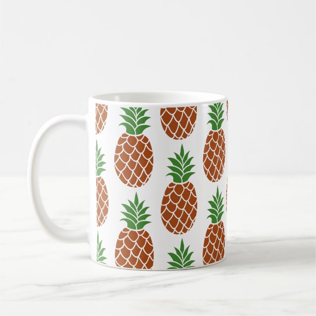 Pineapple Natural Colours Coffee Mug (Left)