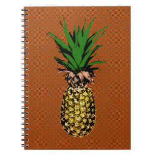 Pineapple Newsprint Notebook