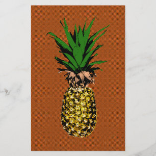 Pineapple Newsprint Stationery