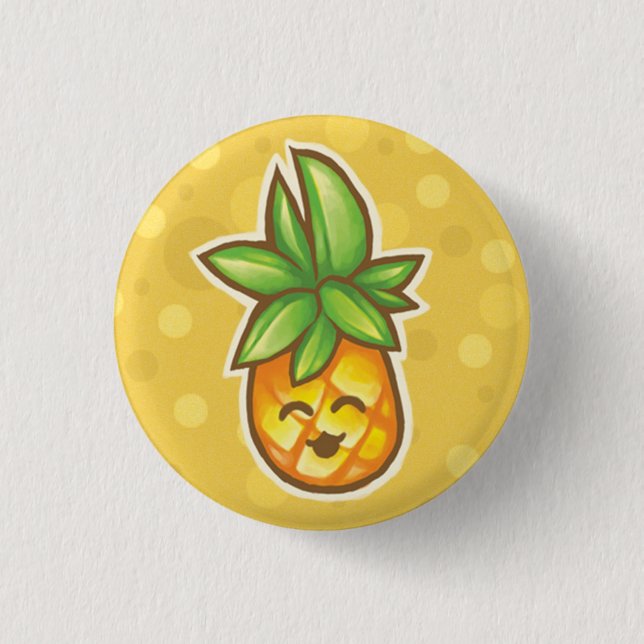 Pineapple^o^ 3 Cm Round Badge (Front)