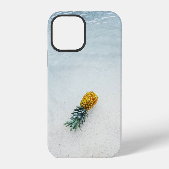 Pineapple on seashore iPhone case (Back)