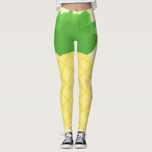 pineapple painting art leggings
