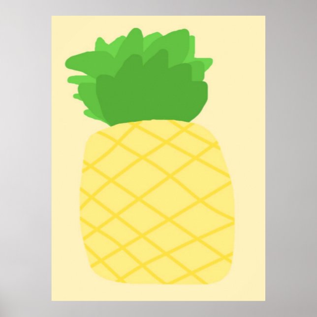 pineapple painting art poster (Front)