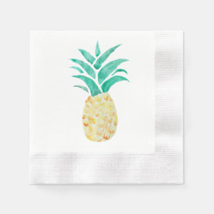 Pineapple Painting Tropical Napkins