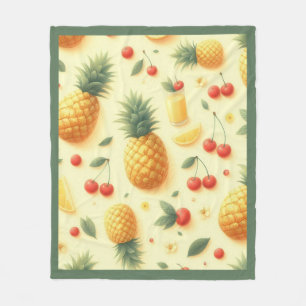 Pineapple Parade Fleece Blanket