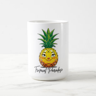Pineapple Paradise Tropical Graphic Coffee Mug