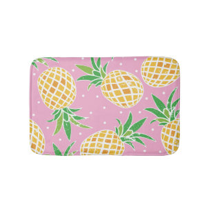 Pineapple Paradise: Tropical Pattern Bath Mat