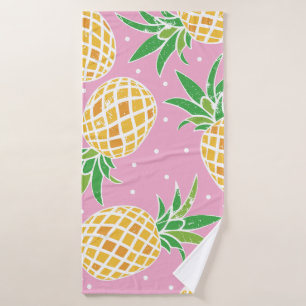 Pineapple Paradise: Tropical Pattern Bath Towel