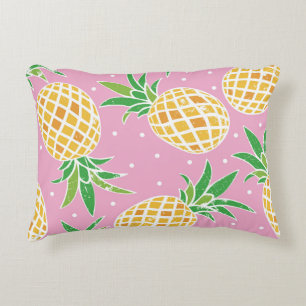 Pineapple Paradise: Tropical Pattern Decorative Cushion