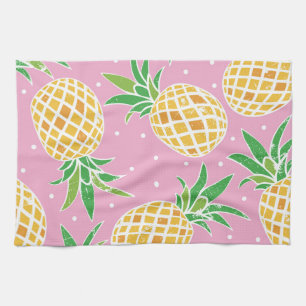 Pineapple Paradise: Tropical Pattern Tea Towel