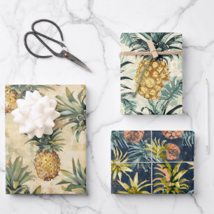 Pineapple Party Wrapping Paper Sheet