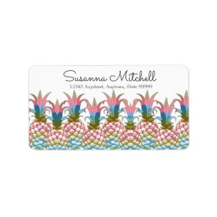 Pineapple Pastel Gradient ID246 Label