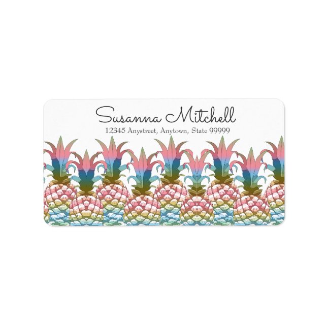 Pineapple Pastel Gradient ID246 Label (Front)