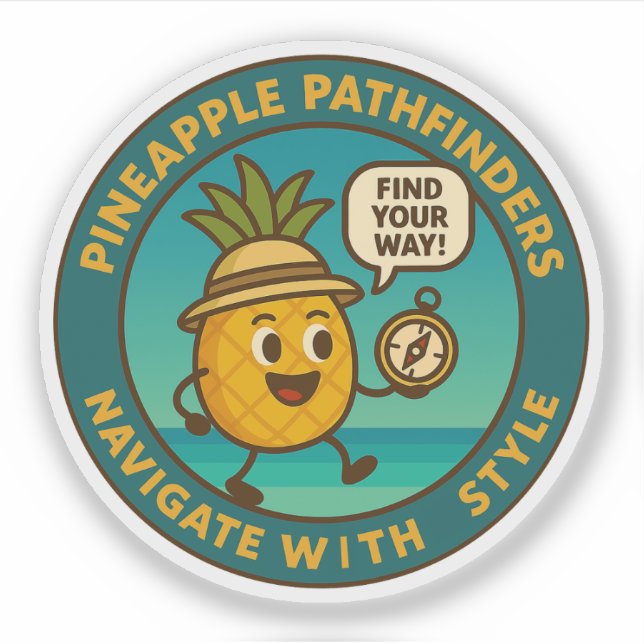 Pineapple Pathfinders Navigate With Style (Front)
