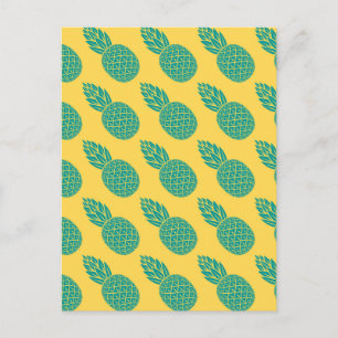 Pineapple Pattern 2 Postcard