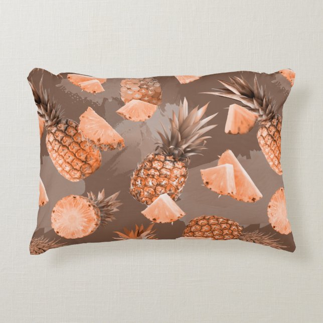 Pineapple Pattern 4 Decorative Cushion (Front)
