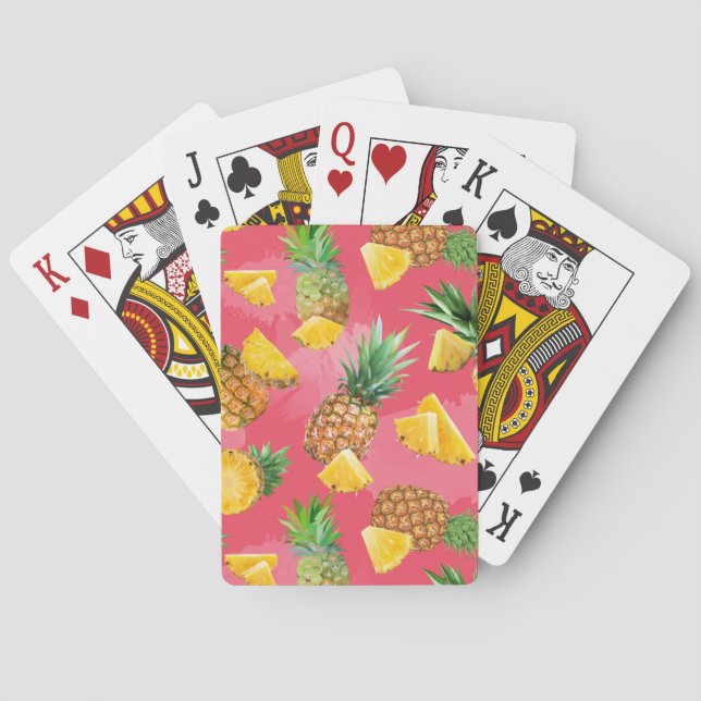 Pineapple Pattern 5 Playing Cards (Back)