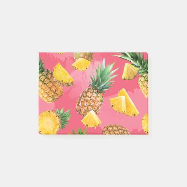 Pineapple Pattern 5 Post-it Notes (Front)